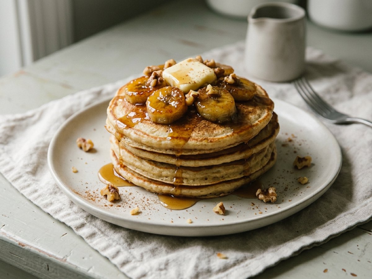 Illustration of Banana Pancakes