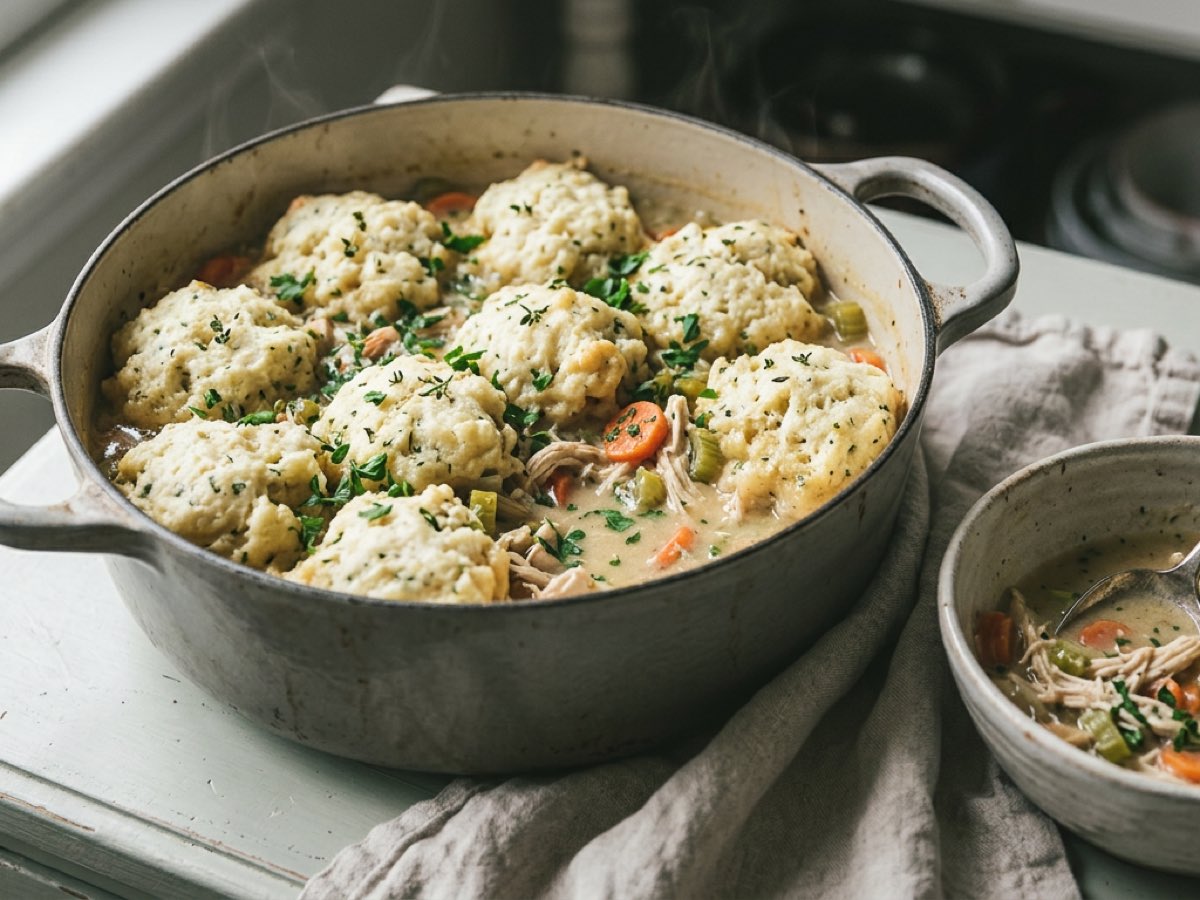Illustration of Chicken and Dumplings