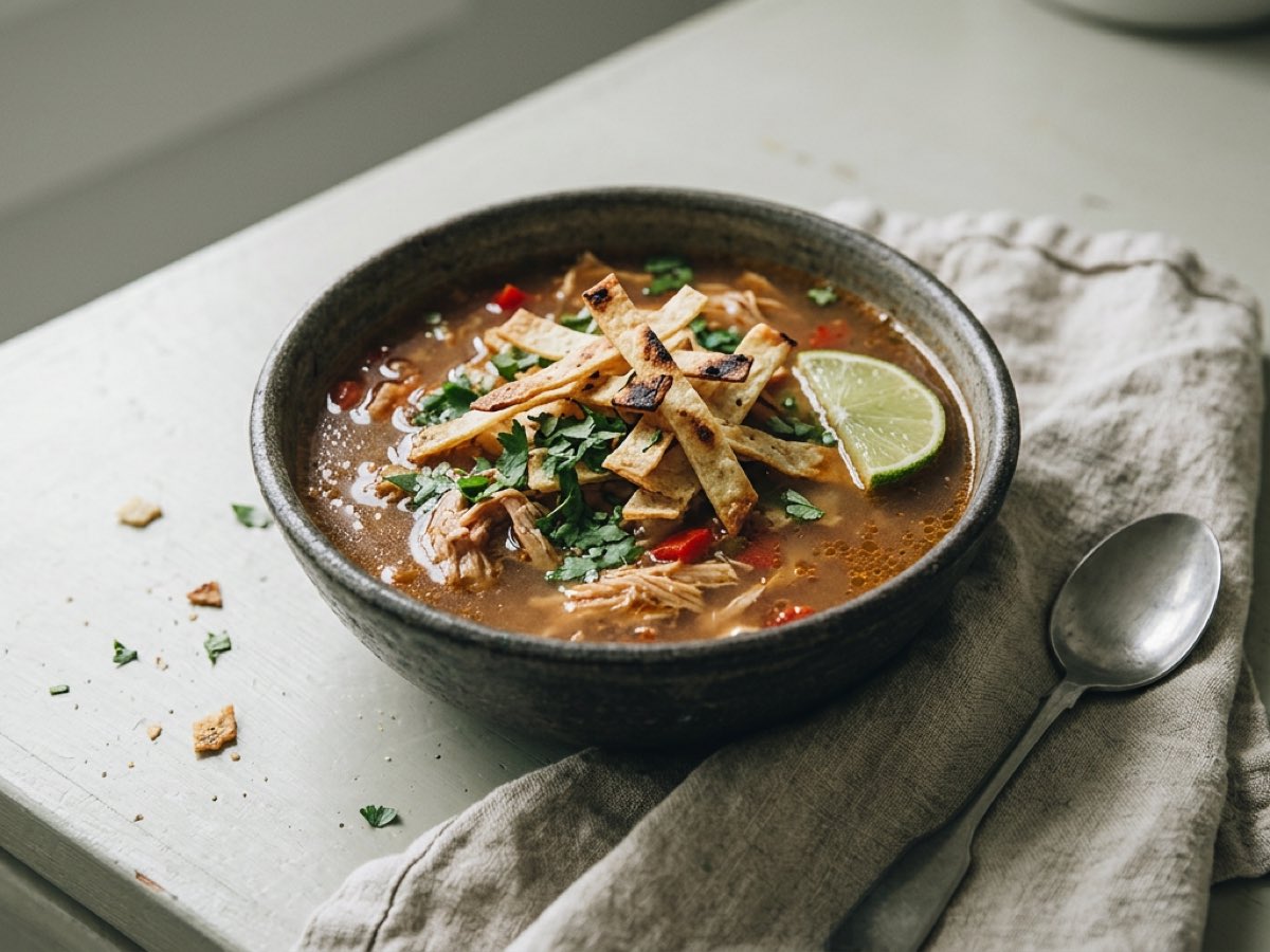 Illustration of Chicken Tortilla Soup