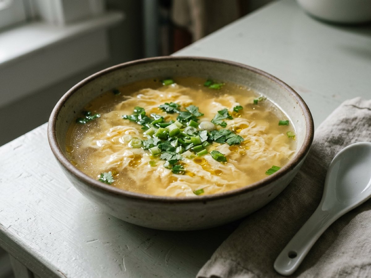 Illustration of Egg Drop Soup