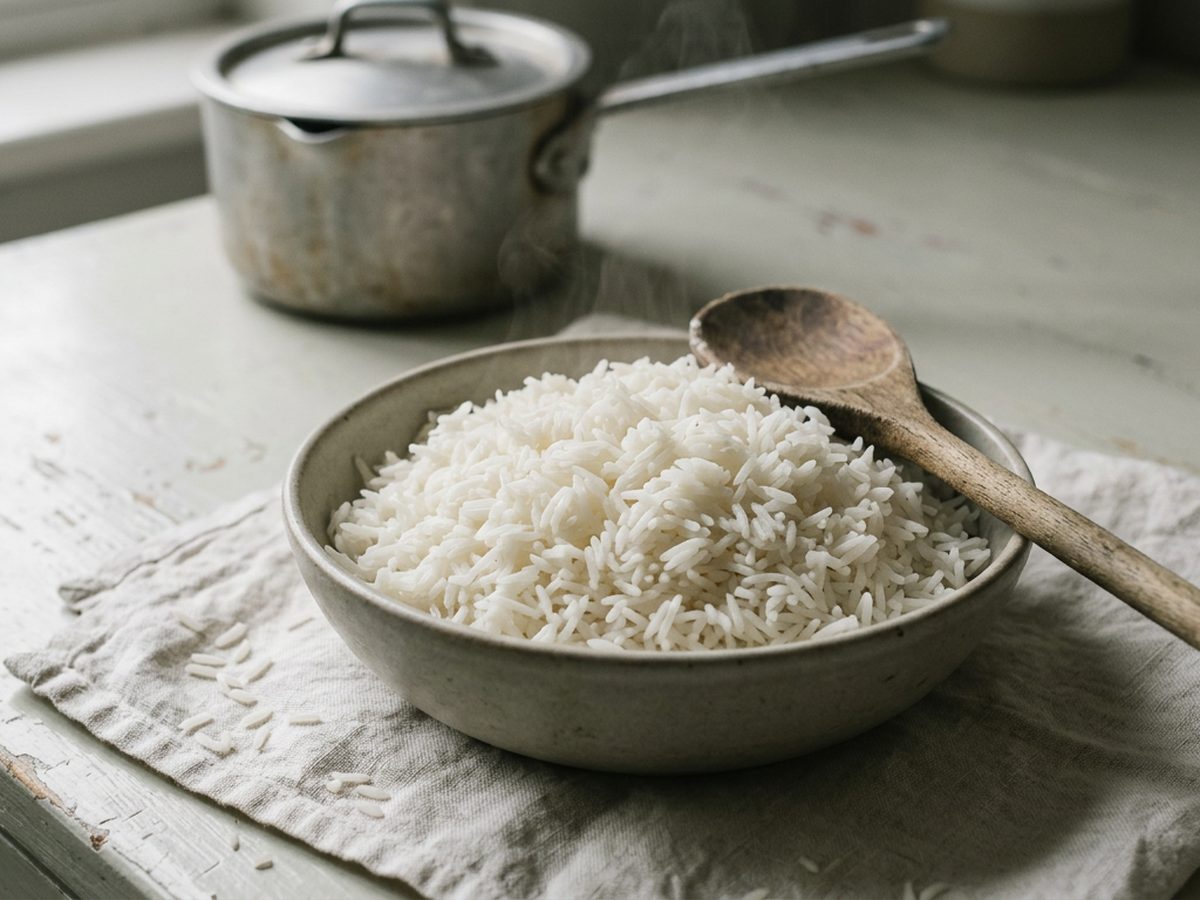 Illustration of Fluffy Stovetop White Rice
