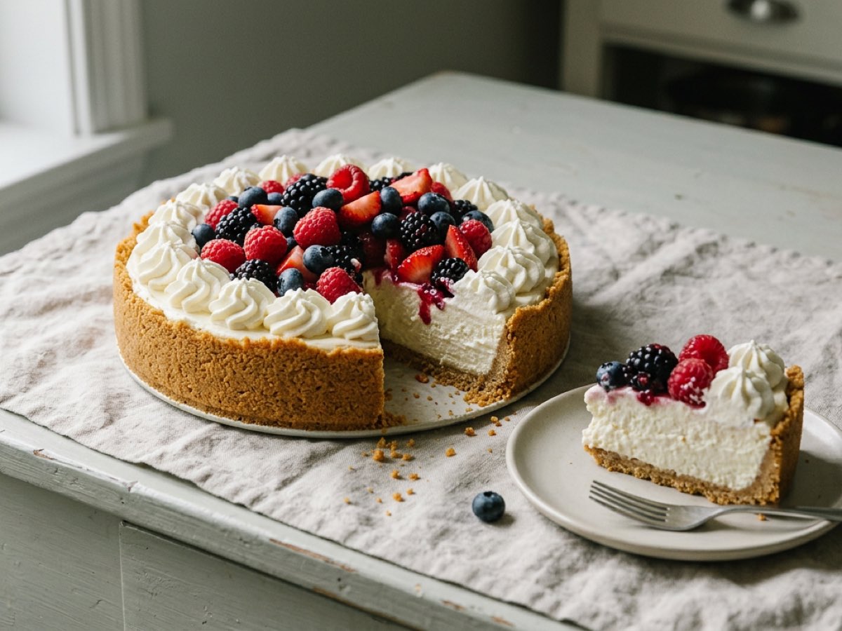 Illustration of No-Bake Cheesecake