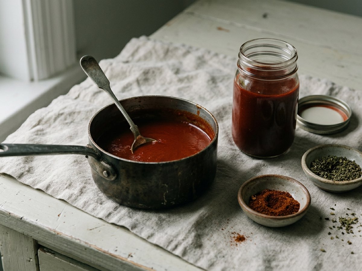 Illustration of Red Enchilada Sauce