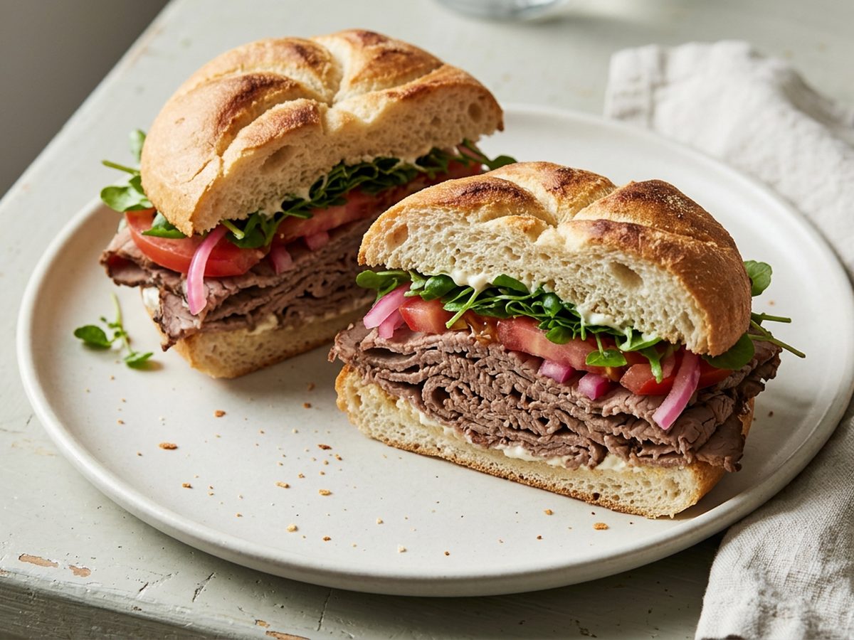 Illustration of Roast Beef Sandwich