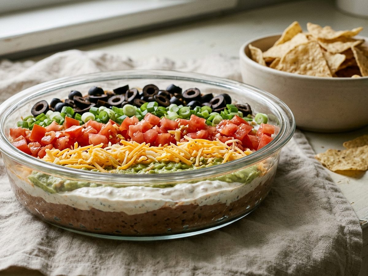 Illustration of Seven-Layer Dip