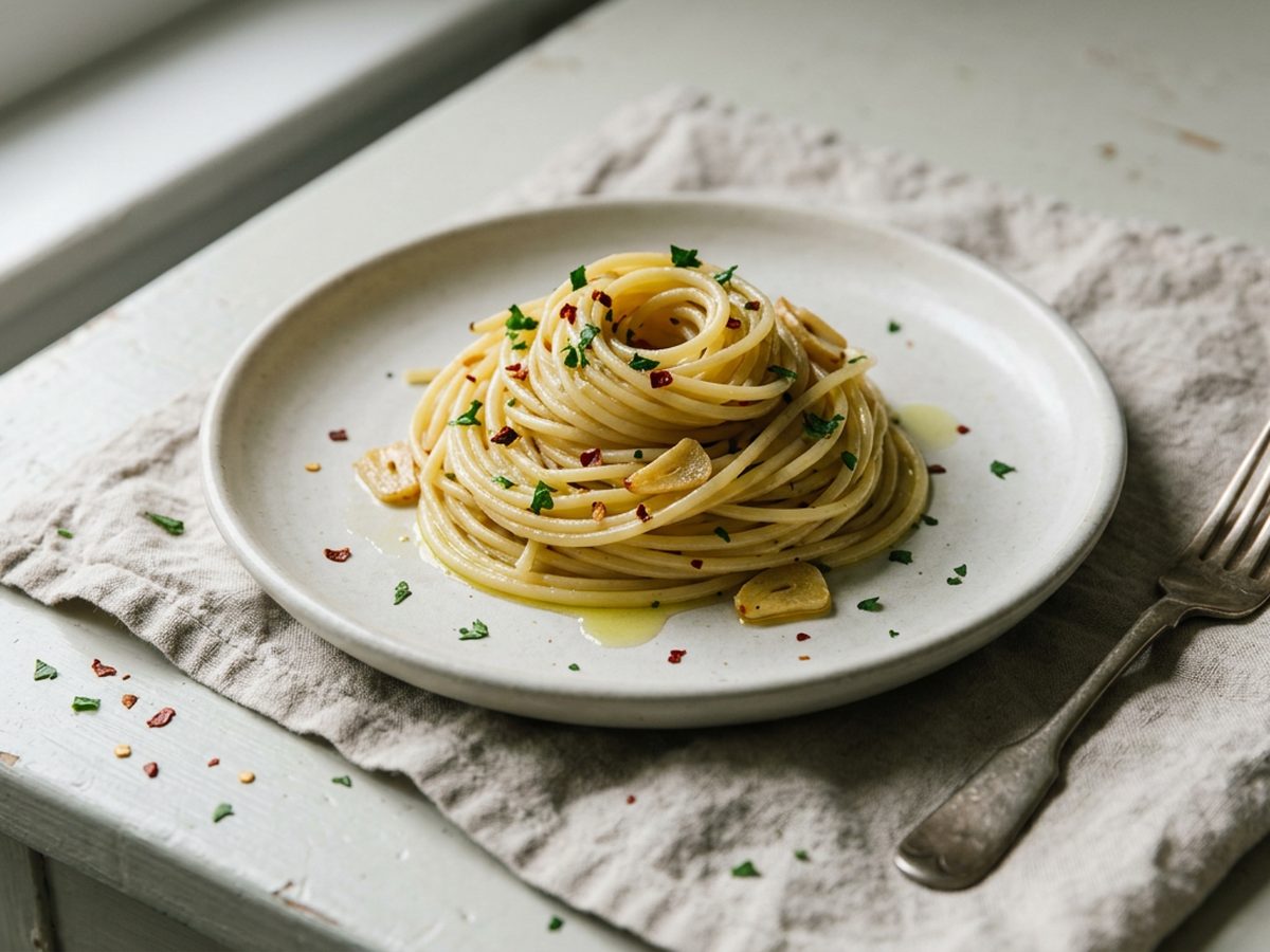 Illustration of Spaghetti Aglio e Olio