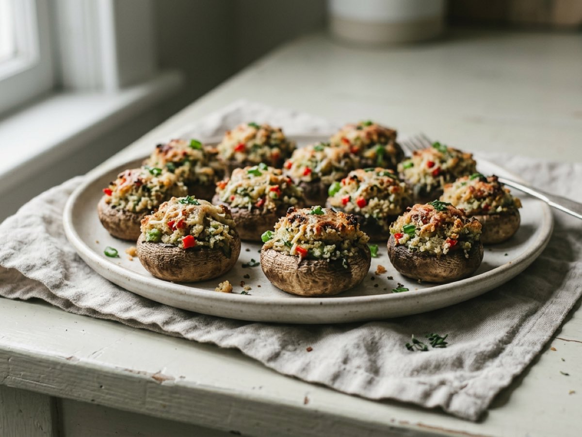 Illustration of Stuffed Mushrooms